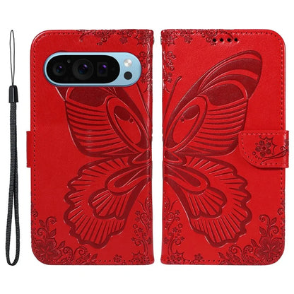 For Google Pixel 9 / 9 Pro Case Pattern Imprint Scratch Resistant Leather Wallet Phone Cover