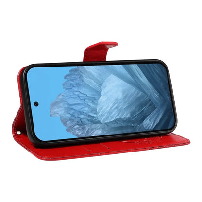 For Google Pixel 9 / 9 Pro Case Pattern Imprint Scratch Resistant Leather Wallet Phone Cover