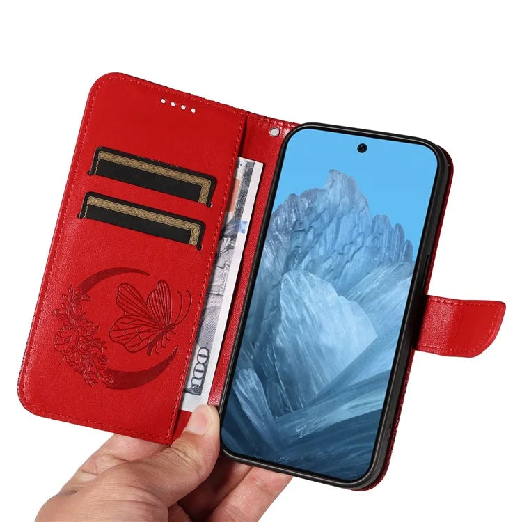For Google Pixel 9 / 9 Pro Case Pattern Imprint Scratch Resistant Leather Wallet Phone Cover