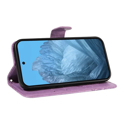 For Google Pixel 9 / 9 Pro Case Pattern Imprint Scratch Resistant Leather Wallet Phone Cover