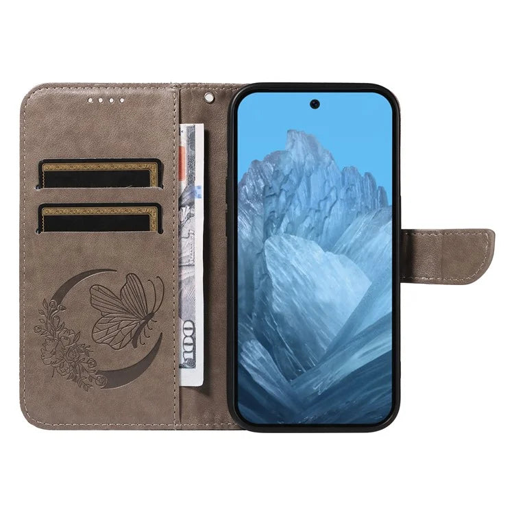 For Google Pixel 9 / 9 Pro Case Pattern Imprint Scratch Resistant Leather Wallet Phone Cover