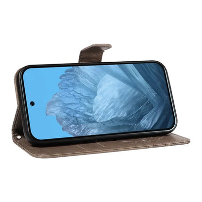 For Google Pixel 9 / 9 Pro Case Pattern Imprint Scratch Resistant Leather Wallet Phone Cover