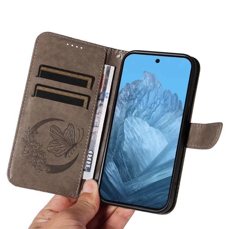 For Google Pixel 9 / 9 Pro Case Pattern Imprint Scratch Resistant Leather Wallet Phone Cover