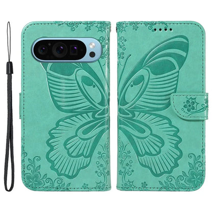 For Google Pixel 9 / 9 Pro Case Pattern Imprint Scratch Resistant Leather Wallet Phone Cover