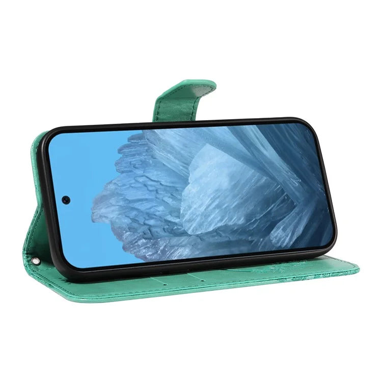 For Google Pixel 9 / 9 Pro Case Pattern Imprint Scratch Resistant Leather Wallet Phone Cover