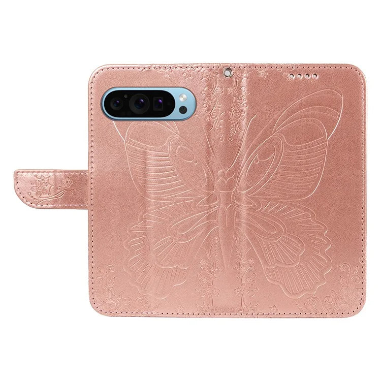 For Google Pixel 9 / 9 Pro Case Pattern Imprint Scratch Resistant Leather Wallet Phone Cover