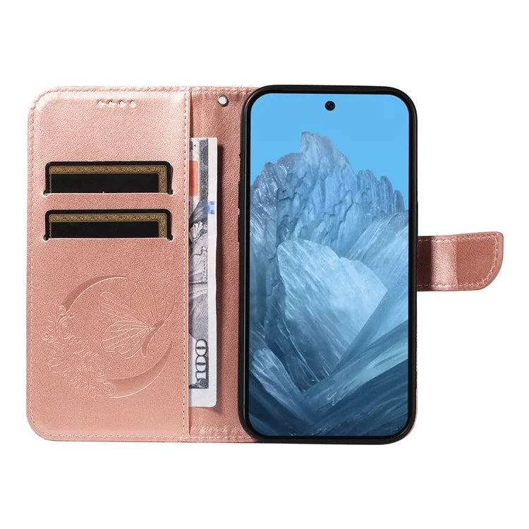 For Google Pixel 9 / 9 Pro Case Pattern Imprint Scratch Resistant Leather Wallet Phone Cover