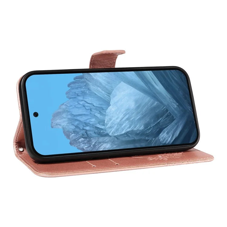 For Google Pixel 9 / 9 Pro Case Pattern Imprint Scratch Resistant Leather Wallet Phone Cover