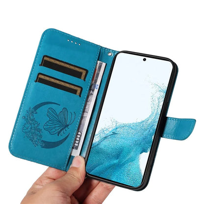 For Samsung Galaxy S21 FE 5G Case Butterfly Pattern Phone Leather Cover