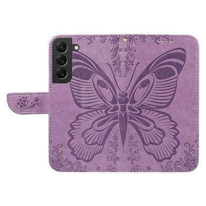 For Samsung Galaxy S21 FE 5G Case Butterfly Pattern Phone Leather Cover