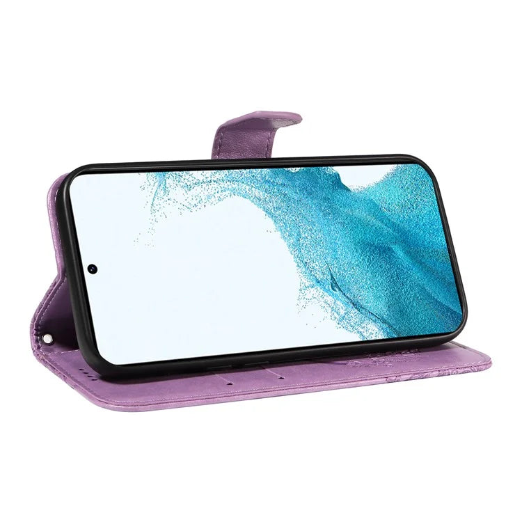 For Samsung Galaxy S21 FE 5G Case Butterfly Pattern Phone Leather Cover
