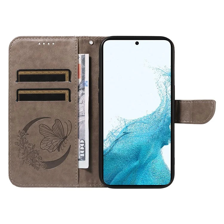 For Samsung Galaxy S21 FE 5G Case Butterfly Pattern Phone Leather Cover