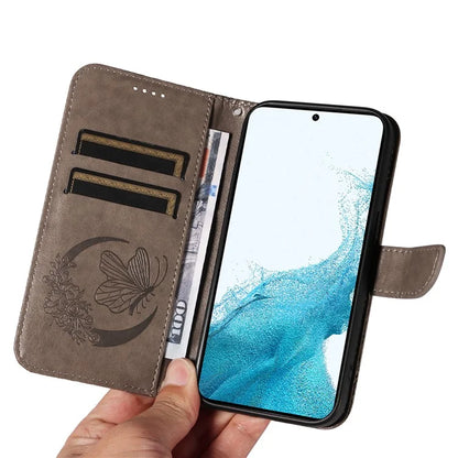 For Samsung Galaxy S21 FE 5G Case Butterfly Pattern Phone Leather Cover