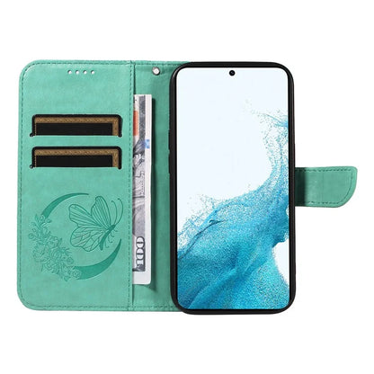 For Samsung Galaxy S21 FE 5G Case Butterfly Pattern Phone Leather Cover