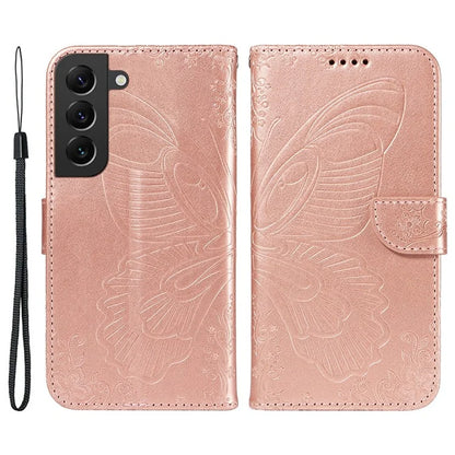 For Samsung Galaxy S21 FE 5G Case Butterfly Pattern Phone Leather Cover