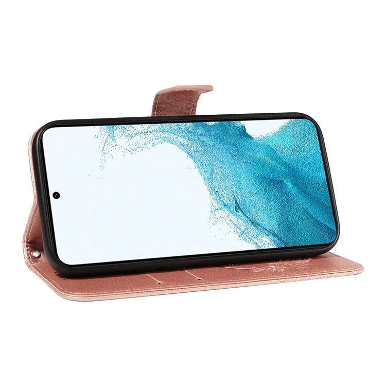 For Samsung Galaxy S21 FE 5G Case Butterfly Pattern Phone Leather Cover