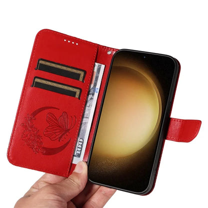 For Samsung Galaxy S23 Case Butterfly Imprint Shockproof Leather Wallet Phone Shell