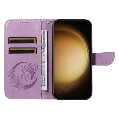 For Samsung Galaxy S23 Case Butterfly Imprint Shockproof Leather Wallet Phone Shell