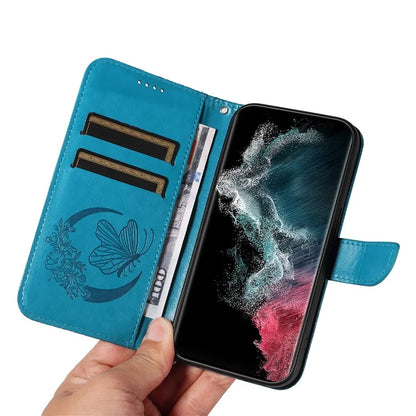 For Samsung Galaxy S23 Ultra Case Butterfly Pattern Leather Wallet Stand Phone Cover