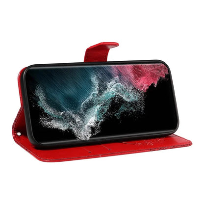 For Samsung Galaxy S23 Ultra Case Butterfly Pattern Leather Wallet Stand Phone Cover