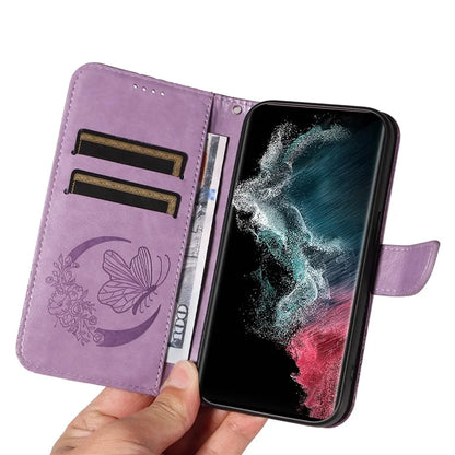 For Samsung Galaxy S23 Ultra Case Butterfly Pattern Leather Wallet Stand Phone Cover