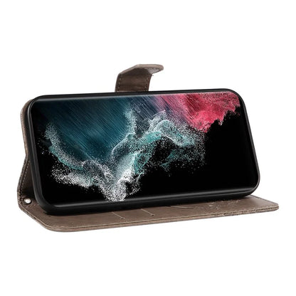 For Samsung Galaxy S23 Ultra Case Butterfly Pattern Leather Wallet Stand Phone Cover