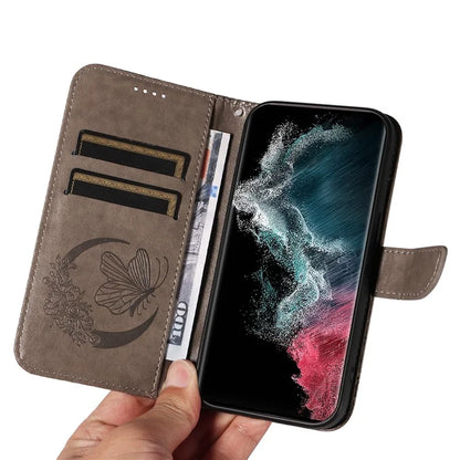 For Samsung Galaxy S23 Ultra Case Butterfly Pattern Leather Wallet Stand Phone Cover