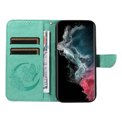 For Samsung Galaxy S23 Ultra Case Butterfly Pattern Leather Wallet Stand Phone Cover