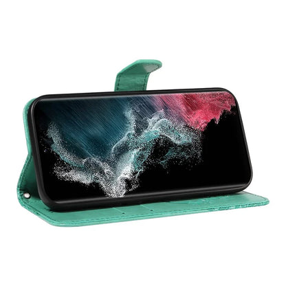 For Samsung Galaxy S23 Ultra Case Butterfly Pattern Leather Wallet Stand Phone Cover