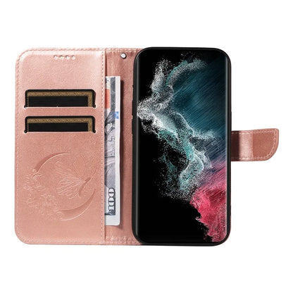 For Samsung Galaxy S23 Ultra Case Butterfly Pattern Leather Wallet Stand Phone Cover