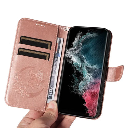For Samsung Galaxy S23 Ultra Case Butterfly Pattern Leather Wallet Stand Phone Cover