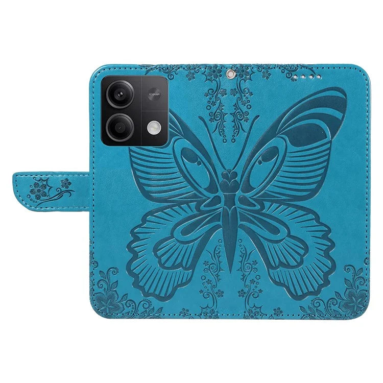 For Xiaomi Redmi Note 13 5G / Note 13 5G (China) Case Butterfly Leather Wallet Phone Cover