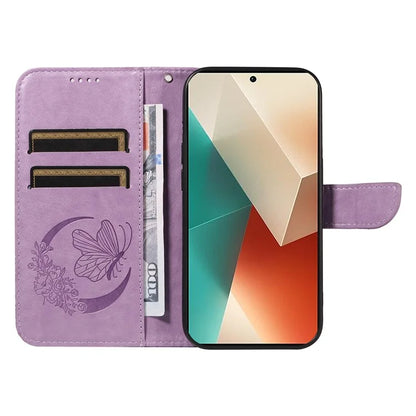 For Xiaomi Redmi Note 13 5G / Note 13 5G (China) Case Butterfly Leather Wallet Phone Cover