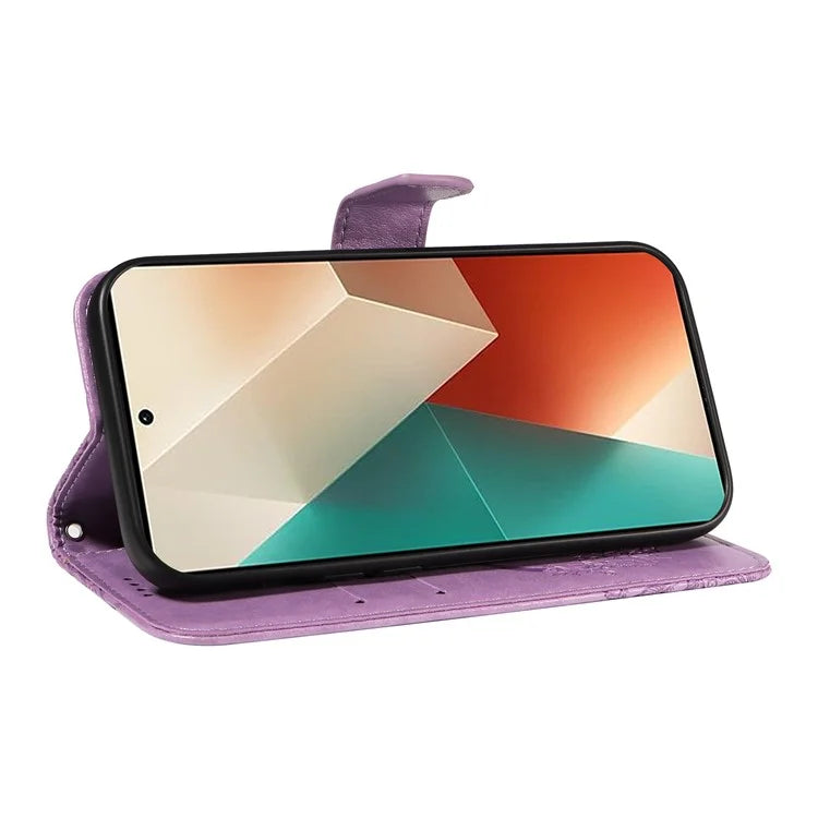 For Xiaomi Redmi Note 13 5G / Note 13 5G (China) Case Butterfly Leather Wallet Phone Cover