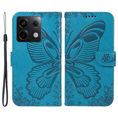 For Xiaomi Redmi Note 13 Pro 5G / Poco X6 5G Case PU Leather Wallet Swallowtail Butterfly Phone Cover