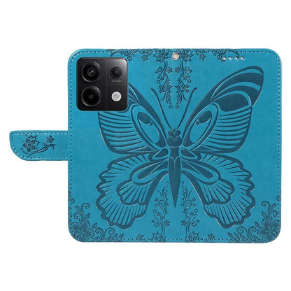 For Xiaomi Redmi Note 13 Pro 5G / Poco X6 5G Case PU Leather Wallet Swallowtail Butterfly Phone Cover