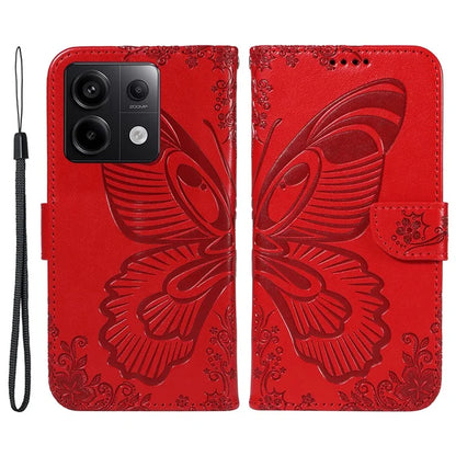 For Xiaomi Redmi Note 13 Pro 5G / Poco X6 5G Case PU Leather Wallet Swallowtail Butterfly Phone Cover