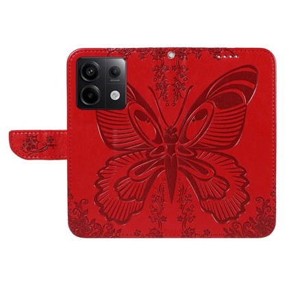 For Xiaomi Redmi Note 13 Pro 5G / Poco X6 5G Case PU Leather Wallet Swallowtail Butterfly Phone Cover