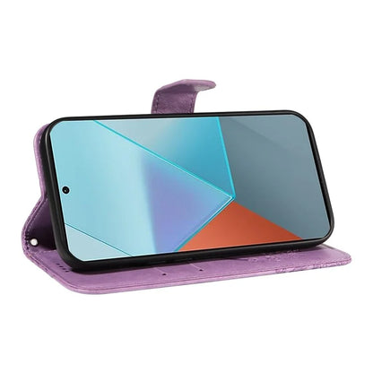 For Xiaomi Redmi Note 13 Pro 5G / Poco X6 5G Case PU Leather Wallet Swallowtail Butterfly Phone Cover