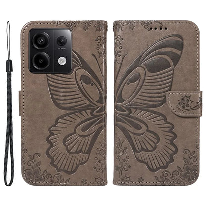 For Xiaomi Redmi Note 13 Pro 5G / Poco X6 5G Case PU Leather Wallet Swallowtail Butterfly Phone Cover