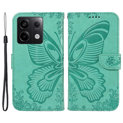 For Xiaomi Redmi Note 13 Pro 5G / Poco X6 5G Case PU Leather Wallet Swallowtail Butterfly Phone Cover