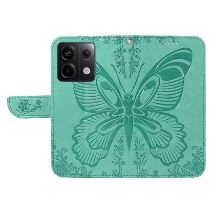For Xiaomi Redmi Note 13 Pro 5G / Poco X6 5G Case PU Leather Wallet Swallowtail Butterfly Phone Cover
