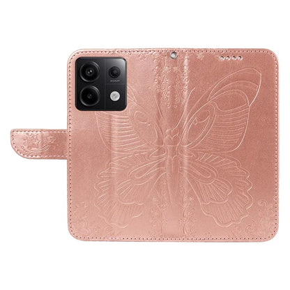 For Xiaomi Redmi Note 13 Pro 5G / Poco X6 5G Case PU Leather Wallet Swallowtail Butterfly Phone Cover