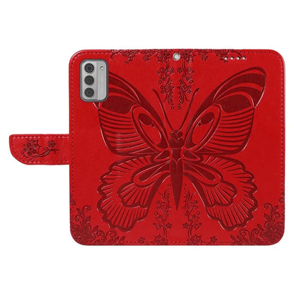 For Nokia G42 Case Butterfly Pattern PU Leather Phone Cover with Strap
