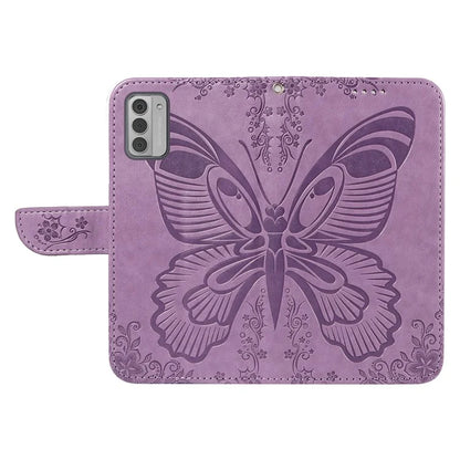 For Nokia G42 Case Butterfly Pattern PU Leather Phone Cover with Strap