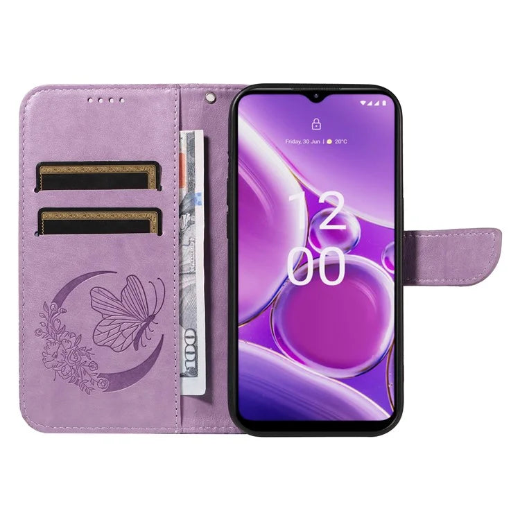 For Nokia G42 Case Butterfly Pattern PU Leather Phone Cover with Strap
