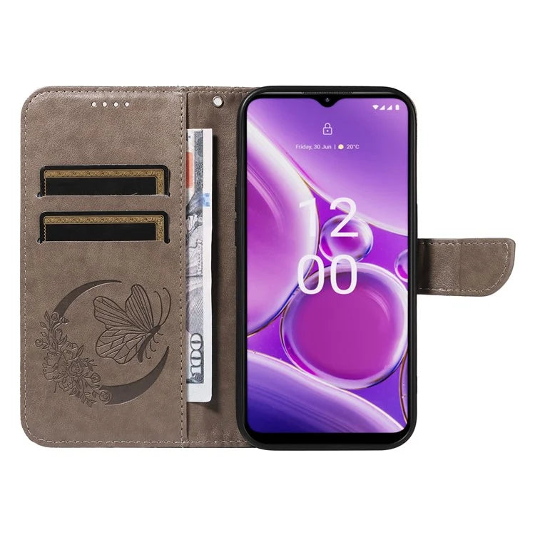 For Nokia G42 Case Butterfly Pattern PU Leather Phone Cover with Strap