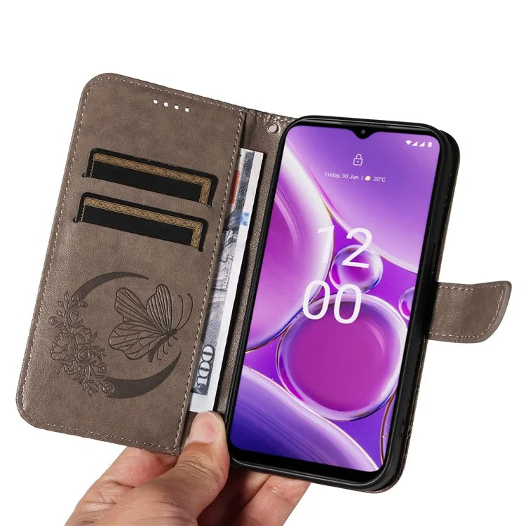 For Nokia G42 Case Butterfly Pattern PU Leather Phone Cover with Strap