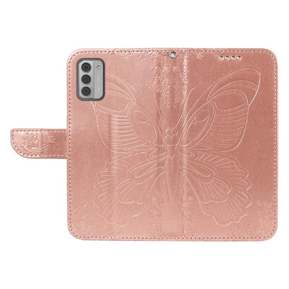 For Nokia G42 Case Butterfly Pattern PU Leather Phone Cover with Strap