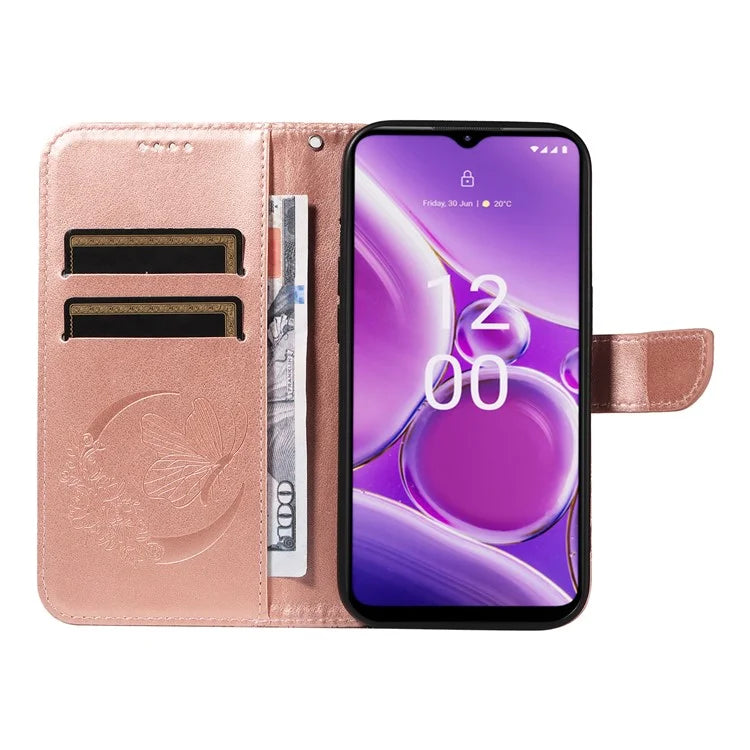 For Nokia G42 Case Butterfly Pattern PU Leather Phone Cover with Strap